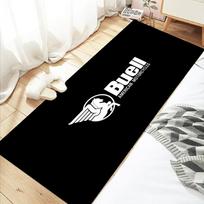 B-Buells Racing Motociklo Kilimas Garažo Kilimėlis Racing Šaunus Moto Eksponavimo Motociklo Eksponavimo Kilimėlis Koridoriaus Neslystantis Namų Dekoro Kilimas 40x60cm