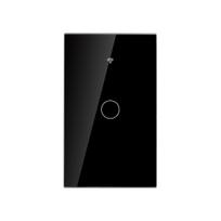 Double Light Switches Touch Sensor WiFi Smart Wall Switch Glass 2Gang 2Way Zigbee Interruptores Inteligentes Wifi 1gang&wiif with  neutral juoda