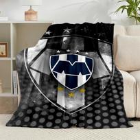 1PC Football Club Emblem Flannel Blanket Gift, Suitable for Both Men And Women, Soft Ideal for Beds And Sofa, Birthday Or Christmas Gift 75x90cm