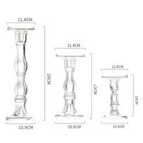 Stiklinis žvakidės laikiklis žvakei  Skaidrūs kūginiai žvakidės laikikliai didmeninė prekyba standartiniams žvakidėms vestuvėms (Clear,Factory customization) gryna