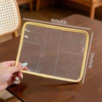 Card Holder Transparent PVC Passband Holder Ultra-thin Passport Holder Portable Travel Wallet  Men Style 1
