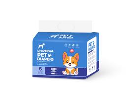 Diapers For Male Dogs And Cats, Disposable Absorbent With Leak S mėlyna