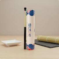 Sushi Slideup Tube Printed Layout Paper Cylinder Model a Model a