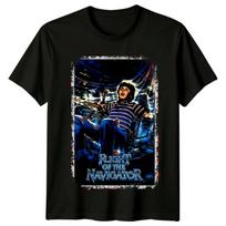 Navigatoriaus skrydis (1986 m) Filmo plakato įkvėpti unisex marškinėliai Retro marškinėliai XL