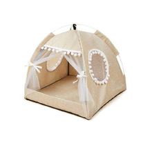 Portable Folding Pet Tent Houses Cats Dogs House Pet Cage for Outdoor Tent M