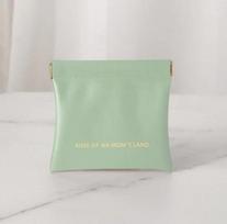 Women's Lipstick Makeup Bag With Shrapnel Clip S žalia