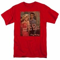 Cry Baby Kiss Me T Shirt Mens Licensed 80s Cult Classic Movie Tee Red XL