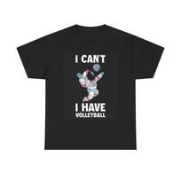 Astronaut T Shirt Funny Volleyball Graphic Funny Jokes Unisex Heavy Cotton Tee M