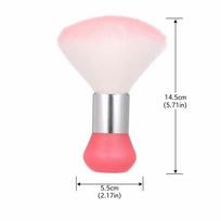 Soft Neck Duster Brush Pink Color Barber Neck Brush Nail Dust Brush  For Nail Art