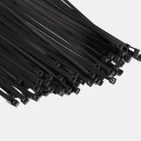 Nylon Cable Ties, Black, 4-Inch Length, 100-Pack, 3.6mm Width, Multipurpose Zip Ties One Size