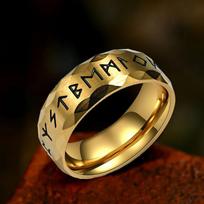 Vintage Odin Norse Viking Rune Rings For Men Fashion Stainless Steel Celtic Knot Rings Retro Couple Amulet Jewelry Drop shipping 8