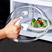 Microwave Food Splash Proof Cover Household Oven Heating Cover Plate Transparent Cover Handle Cooking Utensils Accessories balta