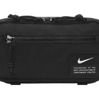 Nike Poliesterio Vienos Peties Įstrižinė Rankinė Sling Bag Juosmens Krepšys Unisex Juoda Atsitiktinė DR6127-010 juoda
