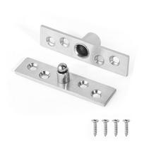 New Stainless Steel Pivot Hinge 360° Swivel Heavy Duty Door Concealing Shaft With Screws Central Rotating Hinge sidabras