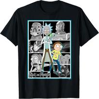 Rick and Morty Characters Adult Cartoon Fashion T-Shirt S juoda