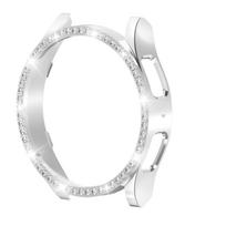 Bling Case for Samsung Galaxy Watch 7 Screen Protector,Diamond Cover for Galaxy Watch 7 40mm & 44mm,Galaxy Watch Case for Women 40mm sidabras