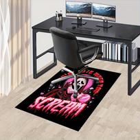 1pc Scream,Valentine,Horror Office Carpet Soft Polyester Entrance Carpet Washable Non slip Machine W 60cm by 90cm