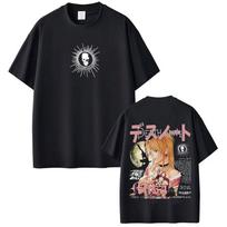 Japanese Anime Death Note Misa T Shirts Men Women High Quality Cotton Tee Shirt Fashion Hip Hop Short Sleeve Tshirts Streetwear 4XL