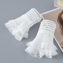 Multilayer Ruffle Fake Cuff Detachable Lace Cuff New Sweater Cuffs balta