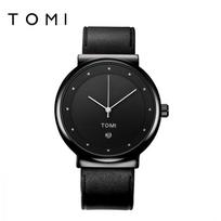 [] Tomi Temi Watch Simple Calendar Belt Watch Fashion Men'S Watch Women'S Watch