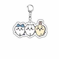 chiikawa anime acrylic keychain DIY adorable character layered keychain cross border ready stock anime merchandise accessories 5.5cm