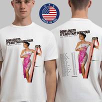 Demi Lovato It’s Not That Deep 2026 Tour TShirt North America Two Sided Dates Unisex T-Shirt L