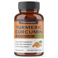 Turmeric Curcumin With Bioperine 850 Mg Dietary Supplement, 120 Capsules Per Bottle 120 Capsules