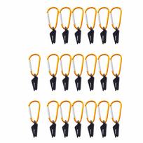 40Pcs Windproof Tent Clips Waterproof Tarpaulin Clips Anti-Wind Awning Clamp  Survival Gear auksas