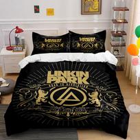 Linkin Park Band Bedding Set Bedding Duvet Cover Set Duvet Cover Pillowcases (1 * Duvet Cover 2 * Pillowcases, without duvet insert) 135x200cm