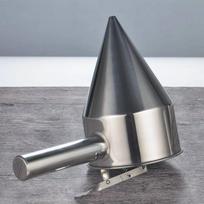 High-quality Cooking Tools for Household Use Multi-purpose Stainless Steel Metal Oil Funnel for the Kitchen (Silver,M) sidabras