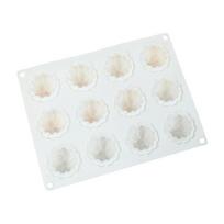 12-Cavity Mini Pumpkin Mold DIY Mousse Cake Mold for Making Chocolate Fondant 1 white