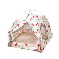 Cat Bed Small Dog Tent House Summer Puppy Cave Removable 2-Sided Cushion S