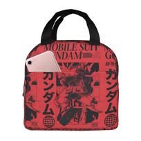 Custom Gundams Insulated Lunch Tote Bag for Women Men Anime Resuable Cooler Thermal Food Lunch Box Work School Travel One Size