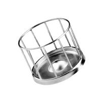 Tortoises Food Dispenser Water Dish Stainless Steel Feeder Bowl for Turtle XS