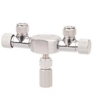 Aquarium CO2 Shunt CO2 Regulator Multi-ways Shunt Regulating Valve Aluminum