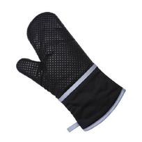 Heat Resistant Oven Mitts KitchenGloves for Cooking Grilling Baking Tool 13inch 1 juoda