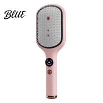Frizz Control Hair Comb Electric Spray Massage Brush USB Rechargeable Misting Air Cushion Tangle-free Anti-Frizz Detangler Steam for Dry Damaged rožinė