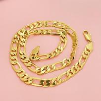 Copper Gold Plated Vacuum Plating 24K Gold 10MM Unisex Geometric Europe, America 2026 10MM*50CM beige