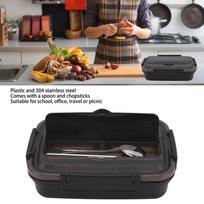 4 Compartment Leakproof Lunch Box 304 Stainless Steel Food Storage Container  For Camping juoda