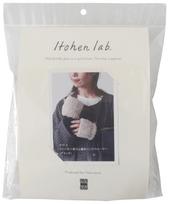 Raw Wool Knitting Kit Furry Rib Stitch Hand Warmers #17-2 (Black) juoda