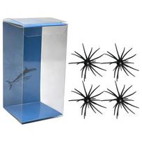 TPE Soft Floating Sea Urchin Balls Set of 4 Realistic Texture Bionic Design Aquarium Decoration with Transparent Storage Box One Size juoda