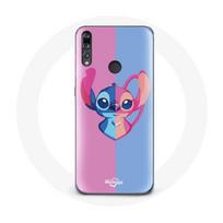 Coque pour Huawei P30 Lite - Stitch et Angel - Souple - Bleu et Rose - Protection rožinė