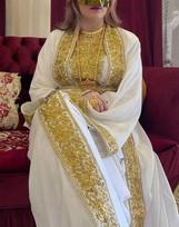 Balta vestuvinė Ramadano suknelė Dubajus Farasha Šifono Kaftanas Marokiečių Abaja Striukė XS balta