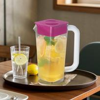 2 Liter And Cold Water Pitcher, Refrigerator Kettle for , Juice, raudona