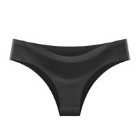 European And American Version Of Seamless One-piece Ice Silk Sexy Bikini Panties Ladies Mid-waist Breathable Briefs XS rožinė