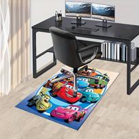 Biuro kilimas Automobiliukai, Veikėjų tema 3D spausdintas neslystantis kilimas - skalbiamas mašinoje svetainei 60cm by 90cm