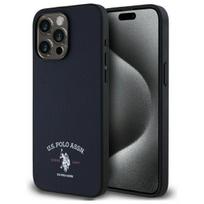 Etui do iPhone 15 Pro Max US Polo Printed Logo Granatowy