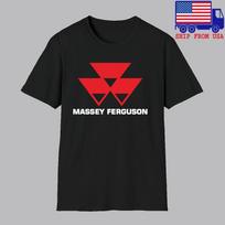 Massey Ferguson Tractor Men#039;s Black Size S5XL Unisex T-Shirt XXXXL