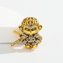 Sun Wukong Chao Twelve Little Monkey Accessories Children's Ornaments Gift Brooch 3cm*5cm