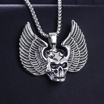 Necklace Retro Trend Buddha Devil Wings Star Same Hip Hop Fashion Pendant 50CM(Necklace Size)